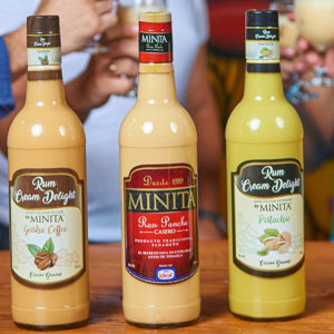 VIP pack Minita Ron Ponche Casero + Rum Cream Delight 750ml